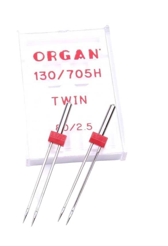 Strojové jehly Dvojjehla-Organ 130/705H Twin 80/2,5