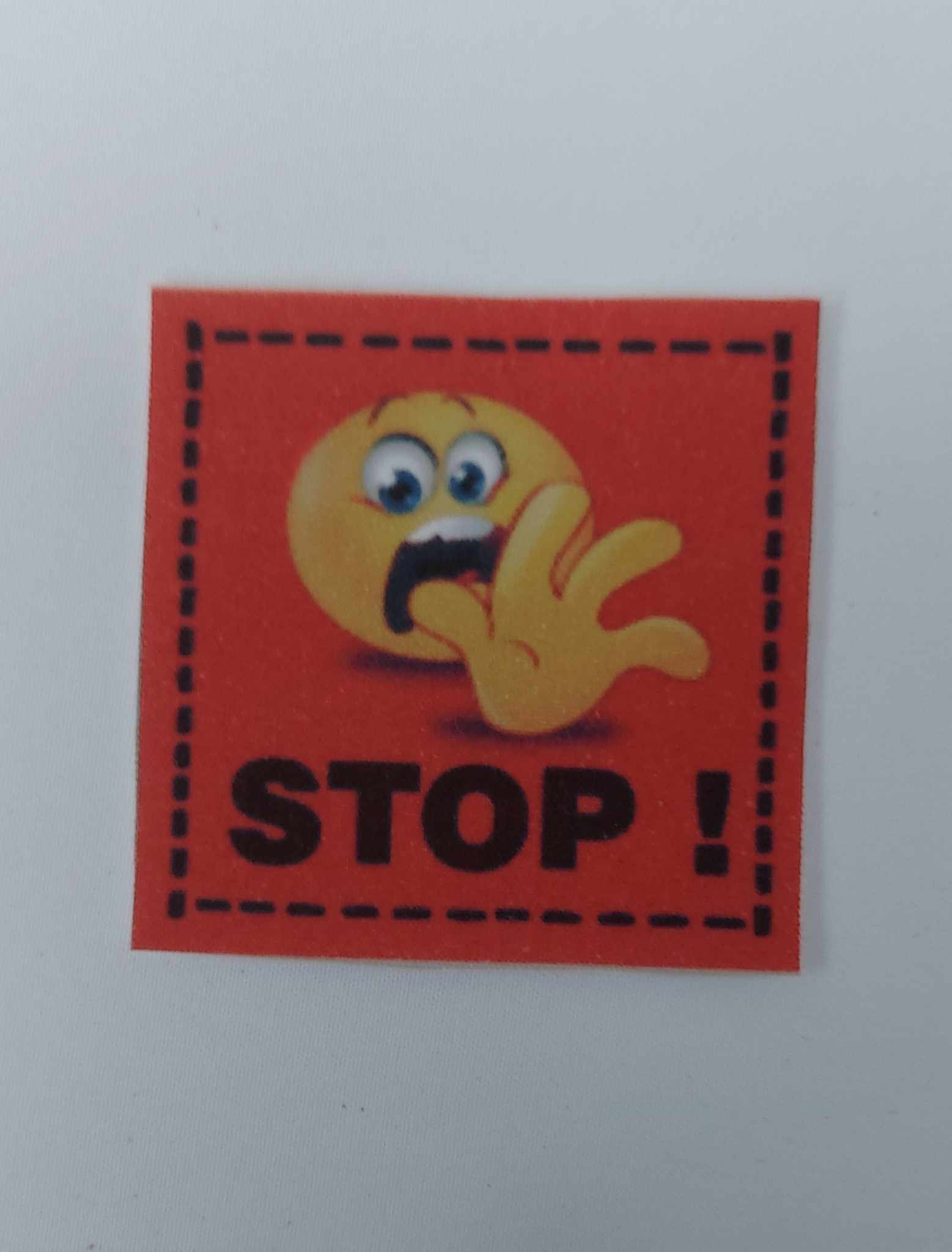 Látková nášivka - STOP !