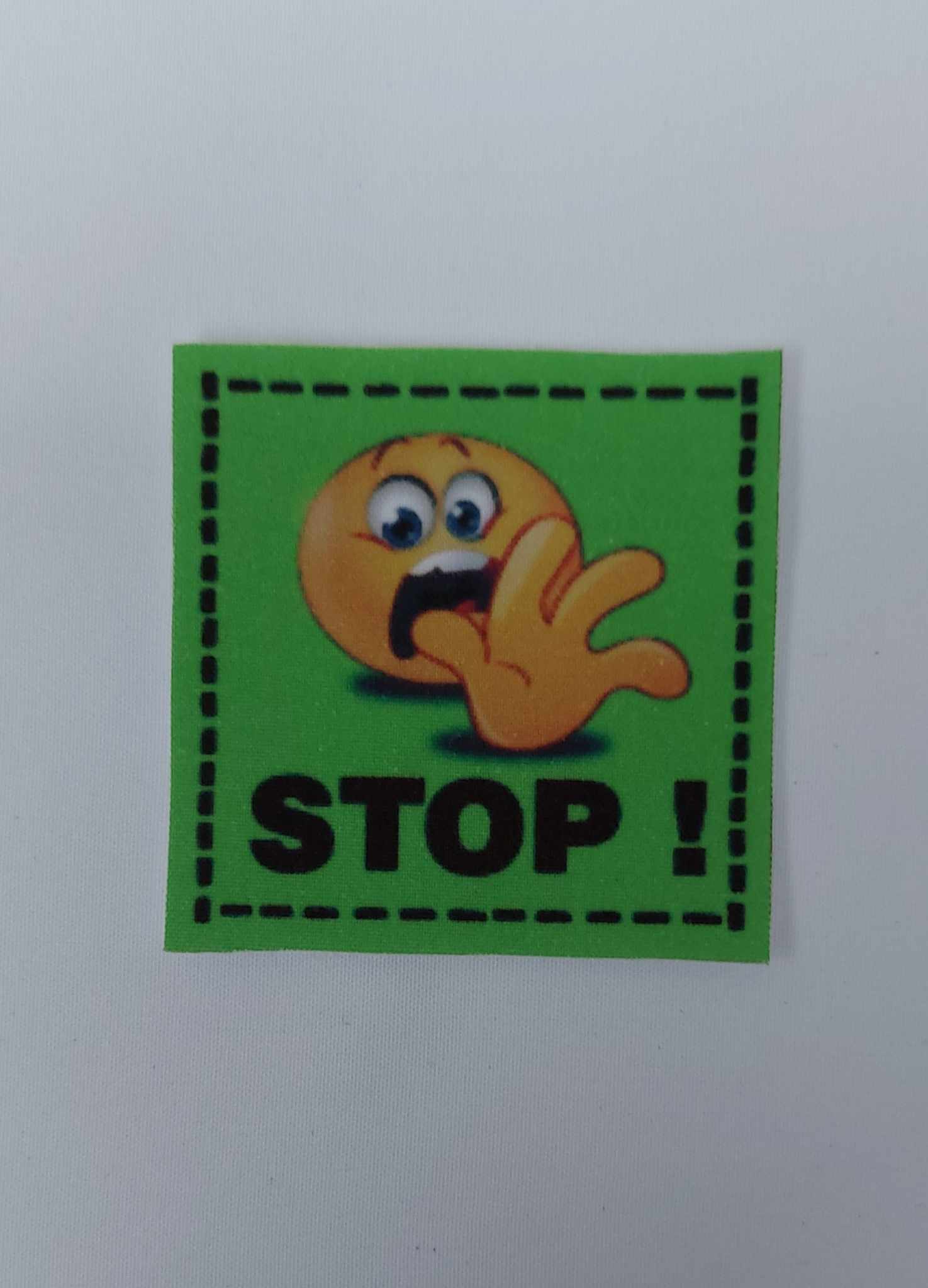 Látková nášivka - STOP !