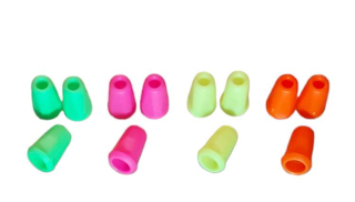 Plastová koncovka kulatá Neon růžová