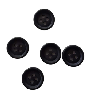 Knoflík oděvní vel.44 - 27,9mm černý