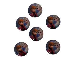 Skleněný kabošon k nalepení 12 mm kulatý